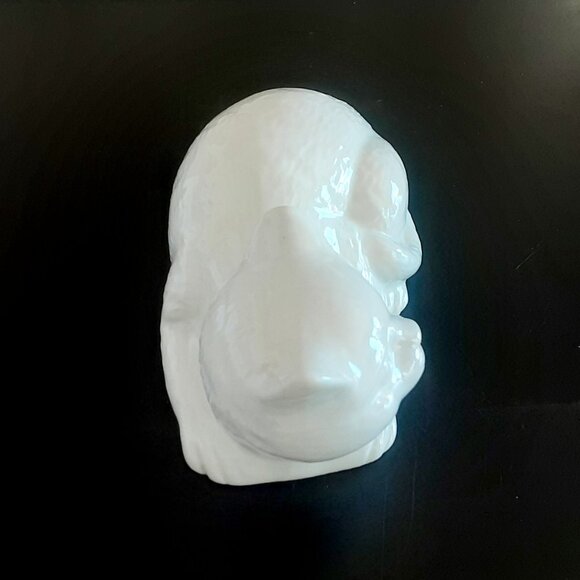 Vintage MCM White Ceramic Cat Figurine. Japan - Picture 4 of 4